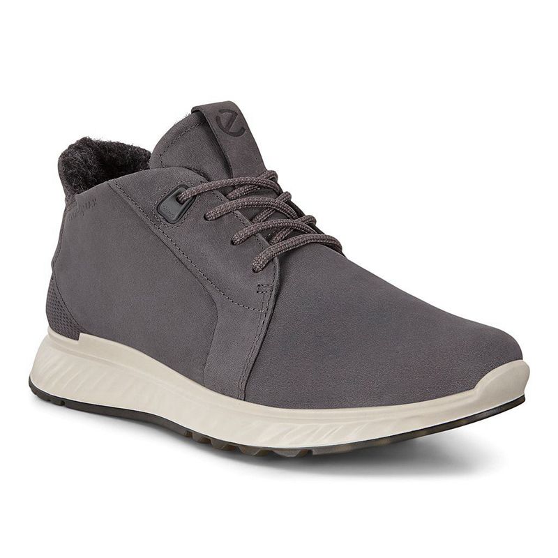 Men Boots Ecco St.1 M - Sneaker Boots Grey - India NMQGIR319